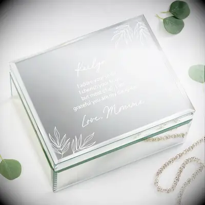 engraved personalized jewelry box