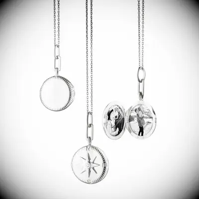Beautiful compass-shaped locket. 
