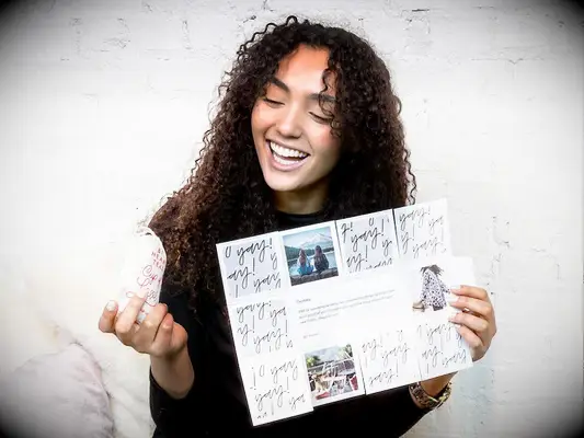 Greetabl customized gift box with photos and note picture gift idea