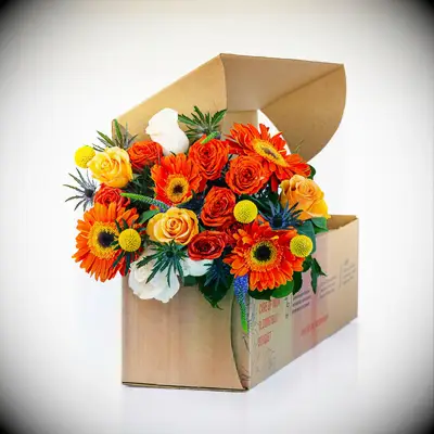 Subscription box of fresh florals