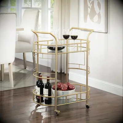 Gold bar cart