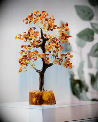 Carnelian tree ornament