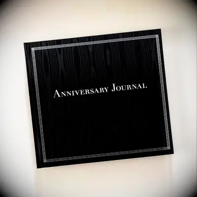 Anniversary journal with black cover