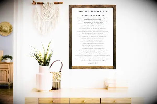 The art of marriage wall art