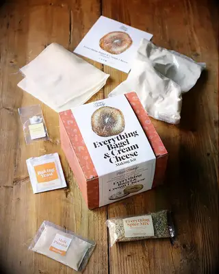 Everything bagel and cream cheese gift