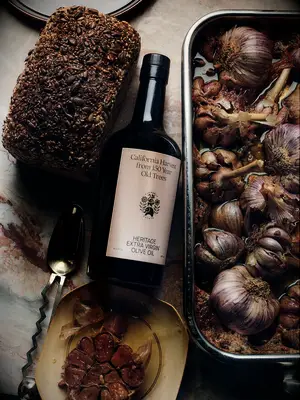 Bottle of luxury olive oil