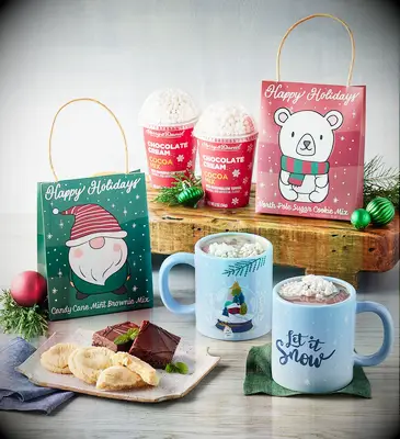 Festive mug and hot chocolate set