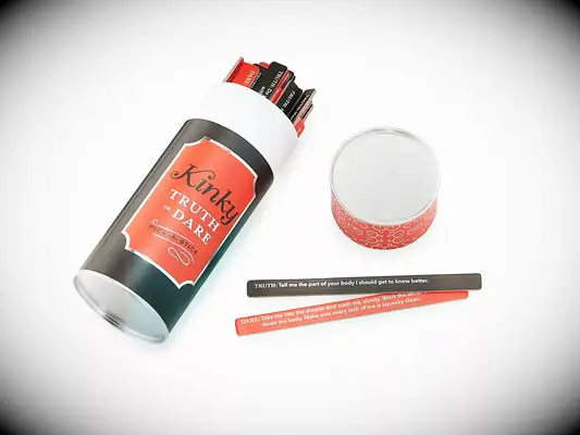 Kinky truth or dare bachelorette party game gift
