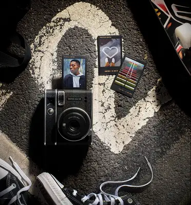 Polaroid camera as bachelorette party gift for bride