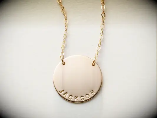 Made By Mary personalized pendant for meaningful bachelorette gift idea