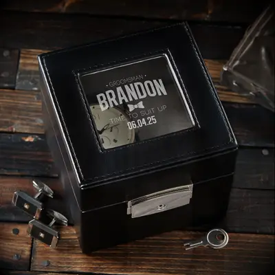 Personalized watch box gift
