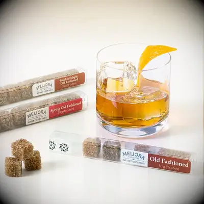 Old fashioned whiskey sugar cubes