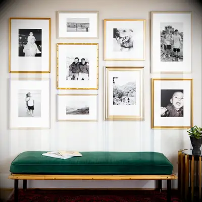 Custom gallery wall maid of honor gift idea for bride from Framebridge. 