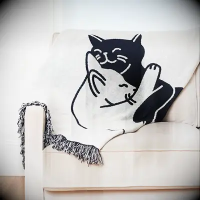 Cute throw blanket maid of honor gift for bride