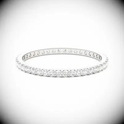 Platinum Eternity Band from Charles & Colvard for your 20th wedding anniversary
