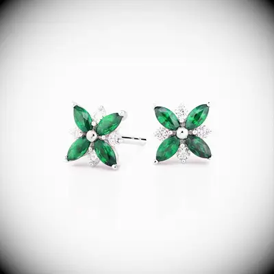 Dazzling Emerald Earrings from Brilliant Earth for the best 20th wedding anniversary gift