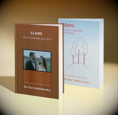 Poetry Anniversary Book for the best paper anniversary gift