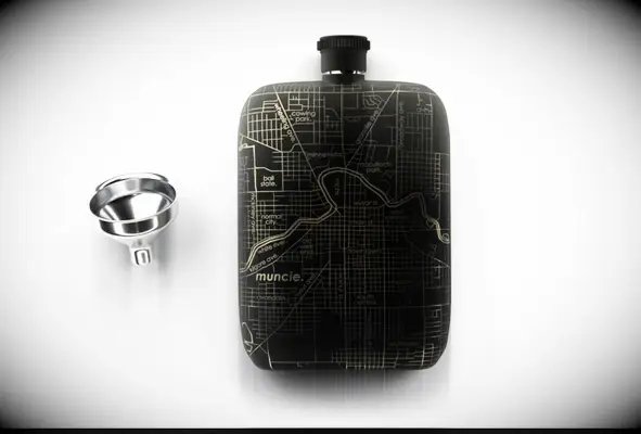 Hometown Flask 21st birthday gift idea for boyfriend