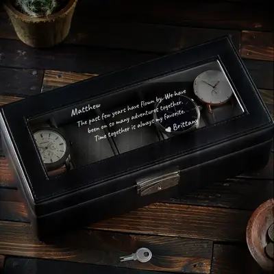 Personalized watch box gift
