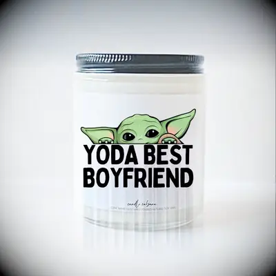 Novelty Yoda candle gift