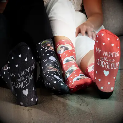 Custom photo sock gifts