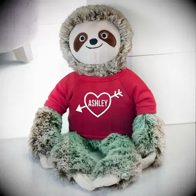 Custom sloth valentine
