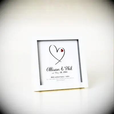 Anniversary frame gift