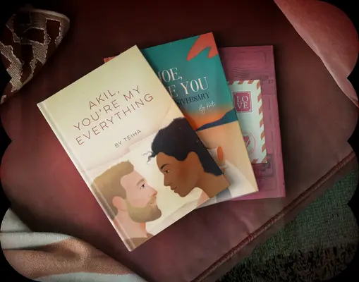 Custom love story book