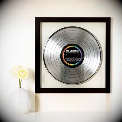 Custom record wall art