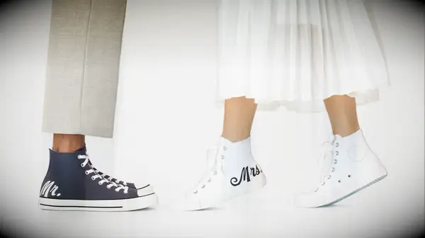 Custom wedding converse sneakers mother of the groom bridal shower gift