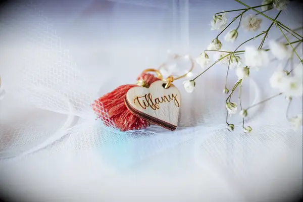 Personalized wine charms fall wedding favors