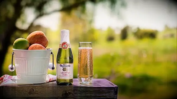 Mini bottles of sparkling apple cider from Amazon fall wedding favor
