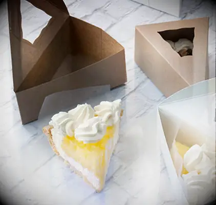 Mini pie boxes fall wedding favor