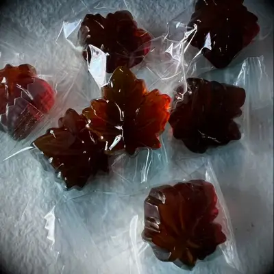 Hard maple candy fall wedding favors