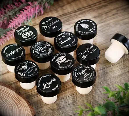 Wedding favor wine stoppers