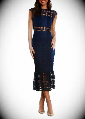 Lace midi dress 13th anniversary gift