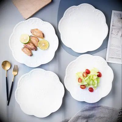 Lace-Inspired Plates from Amazon for the best 13th wedding anniversary dinner