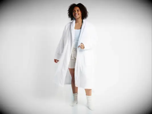 Plush bathrobe 13th anniversary gift