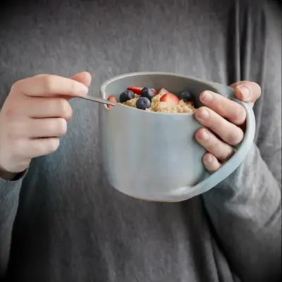 Oatmeal bowl from Uncommon Goods for the best 13th wedding anniversary gift