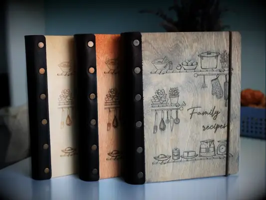 Leather-bound Recipe Book for the best vow renewal gift ideas