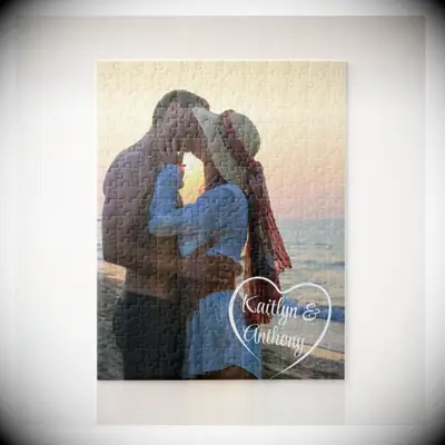 personalized anniversary photo puzzle gift