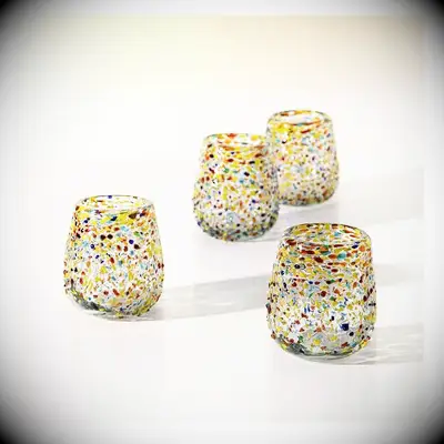 speckled drinks glasses for the best vow renewal gift