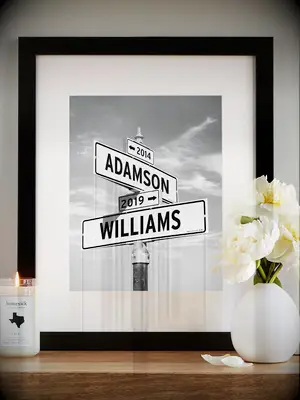 Romantic photo print vow renewal gift 