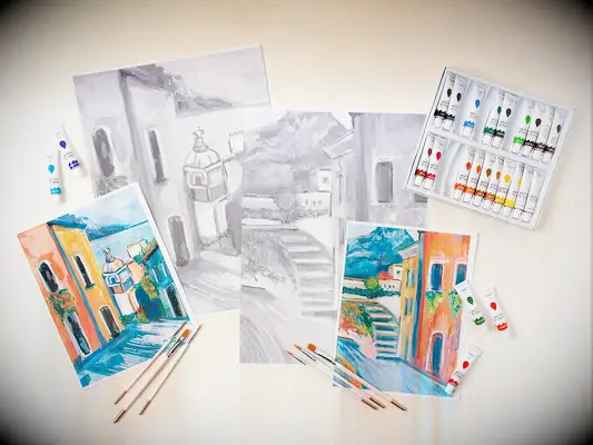 Date night painting kit vow renewal gift idea