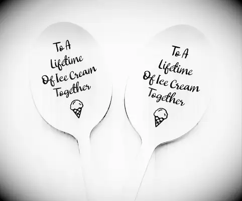 Custom-stamped spoons from Etsy