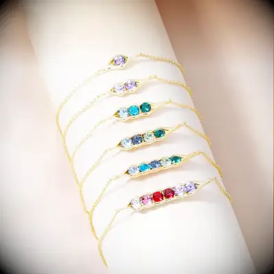 Peas in a pod bracelet wedding gift for best friend
