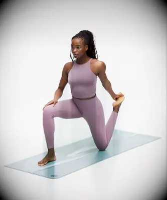 Reversible yoga mat mother