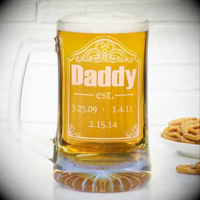 Personalized beer mug