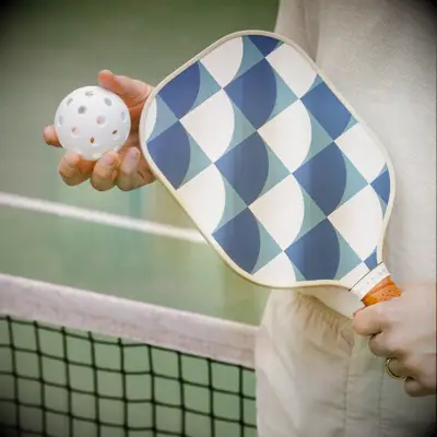 Sleek pickleball paddle father