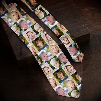 Custom photo tie